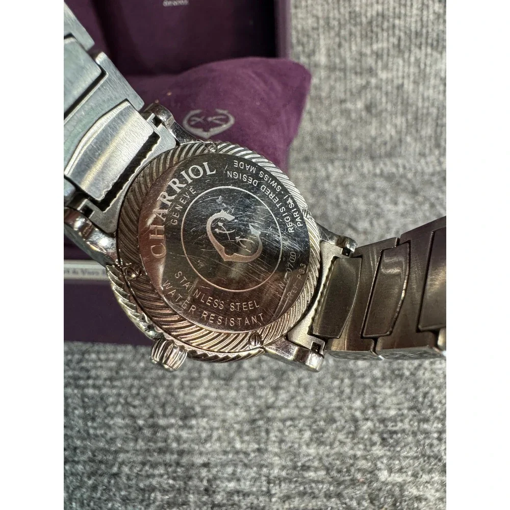 Charriol Geneve Diamond Mother of Pearl Two Tone Stainless Steel Watch 0700